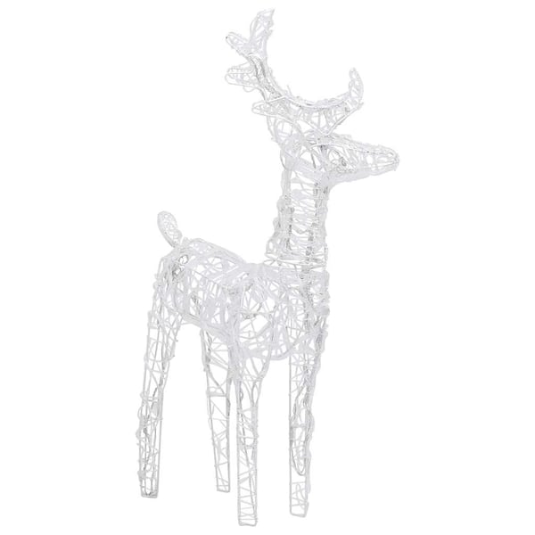 vidaXL rensdyr og kane julefigur 160 LED'er 130 cm akryl