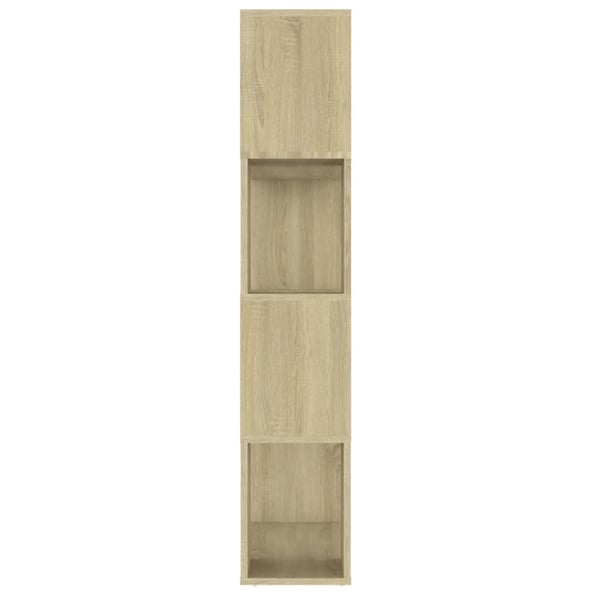 vidaXL Bokhylle/romdeler sonoma eik 80x24x124,5 cm sponplate
