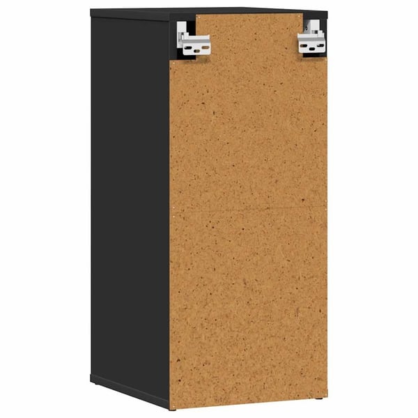 vidaXL Skoskap svart 2 stk 32x35x70 cm sponplate