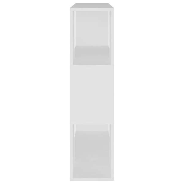 vidaXL Bokhylle/romdeler hvit 80x24x94 cm sponplate