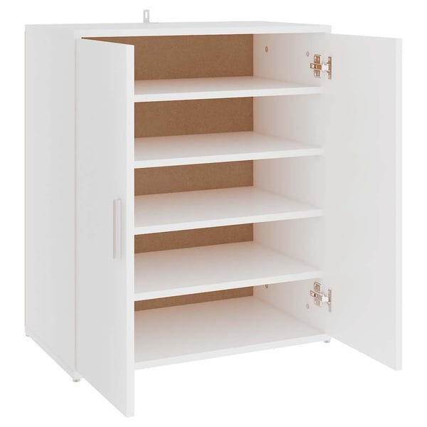 vidaXL skoreol 60x35x70 cm spånplade hvid