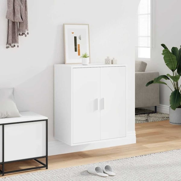 vidaXL skoreol 60x35x70 cm spånplade hvid