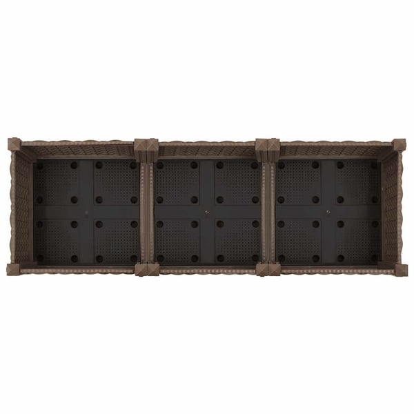 vidaXL Høybed 120x40x23 cm polypropylen