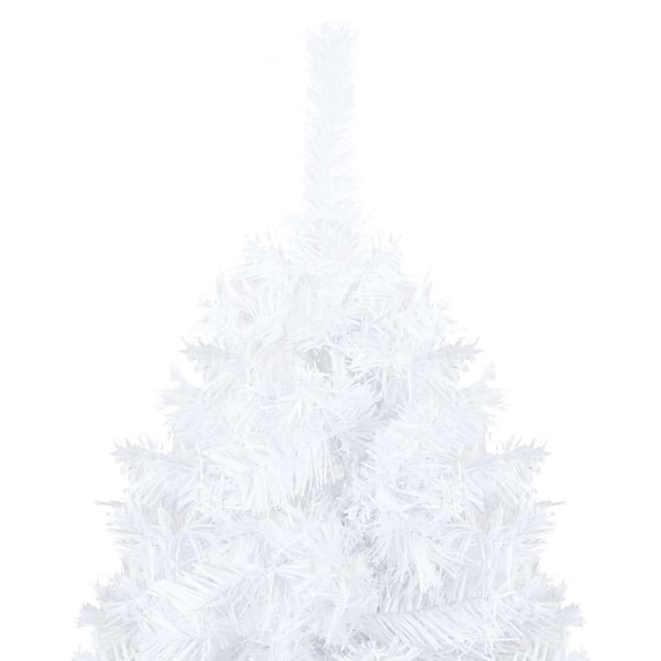vidaXL Tekojoulukuusi palloilla esivalaistu valkoinen 240 cm PVC