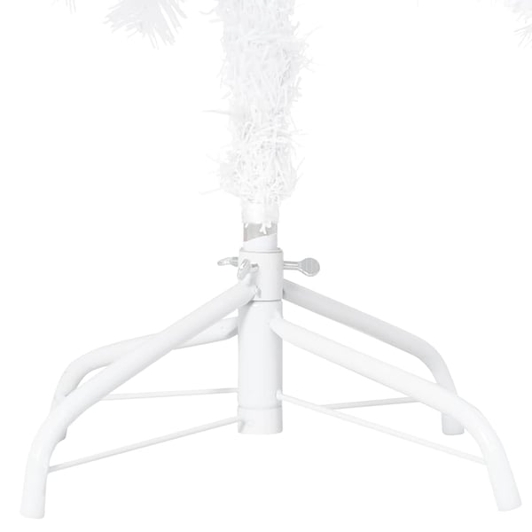vidaXL Tekojoulukuusi palloilla esivalaistu valkoinen 240 cm PVC