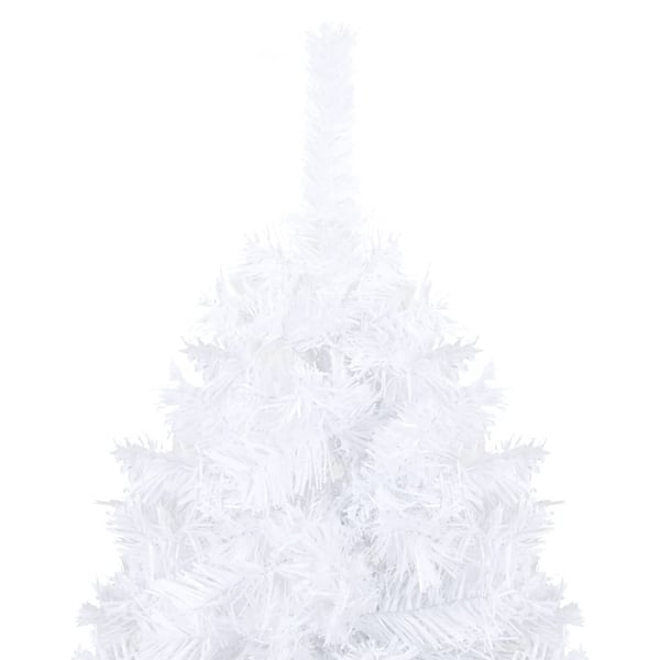 vidaXL Tekojoulukuusi palloilla esivalaistu valkoinen 240 cm PVC