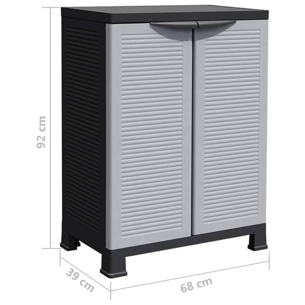 vidaXL Muovikaappi 68x39x92 cm