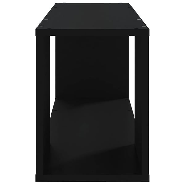vidaXL tv-bord 80x24x32 cm konstrueret træ sort