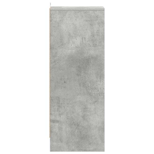 vidaXL Skoskap betonggrå 31,5x35x90 cm sponplate