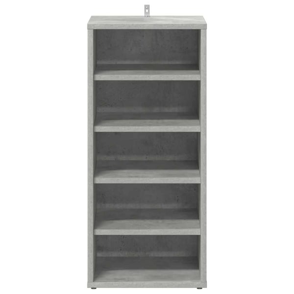 vidaXL skoreoler 2 stk. 31,5x35x70 cm spånplade betongrå