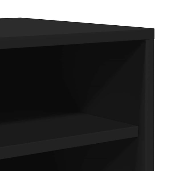 vidaXL Skoskap svart 60x35x70 cm konstruert tre