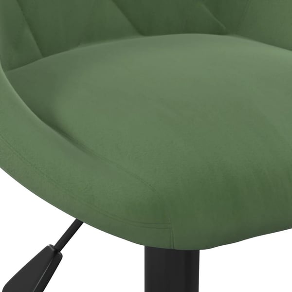 vidaXL barstole 2 stk. fløjl mørkegrøn