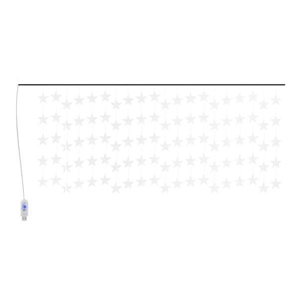 vidaXL LED-valoverho tähtikeijuvalot 500 LEDiä värikäs
