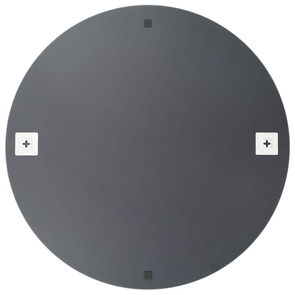 vidaXL Veggspeil med LED-lys rund glass