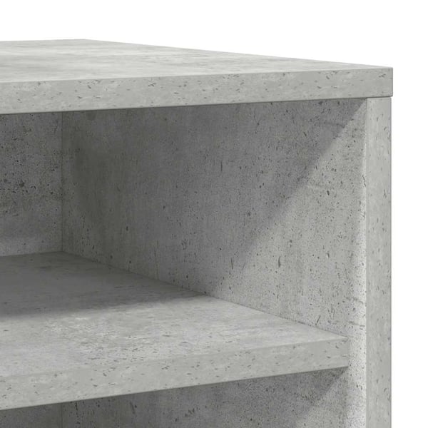 vidaXL Skoskap betonggrå 31,5x35x70 cm sponplate