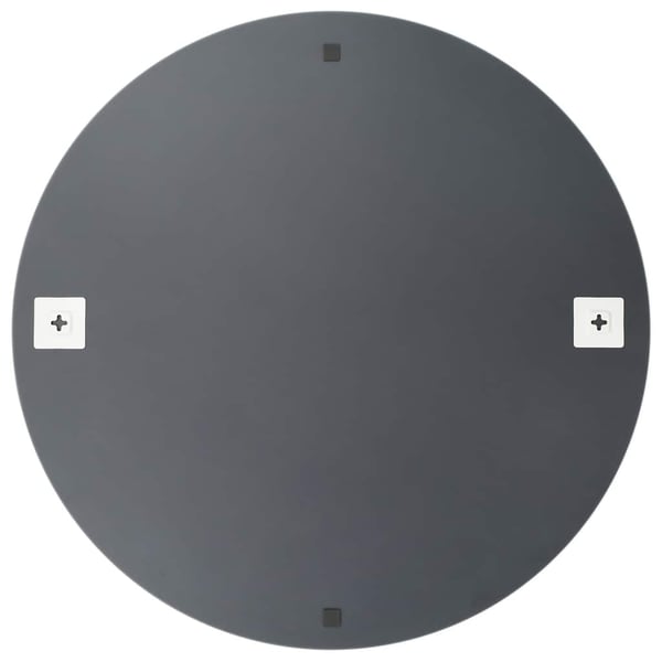 vidaXL Veggspeil med LED-lys rund glass