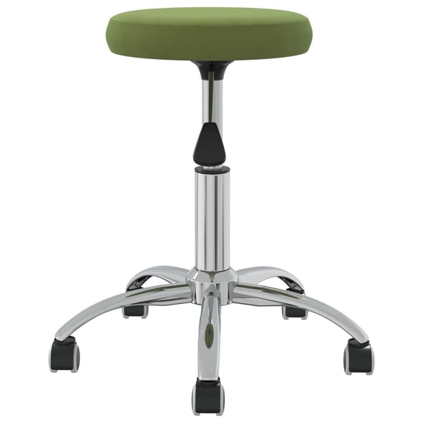 vidaXL Massagepall ljusgrön sammet