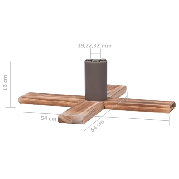 vidaXL Julestrestativ 54x54x16 cm
