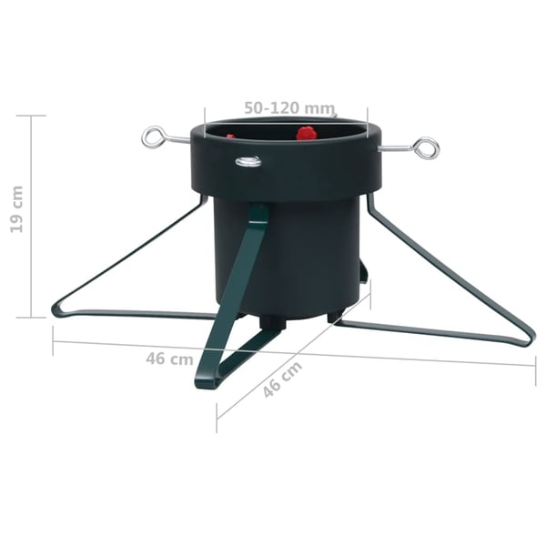 vidaXL Juletrestativ svart 46x46x19 cm