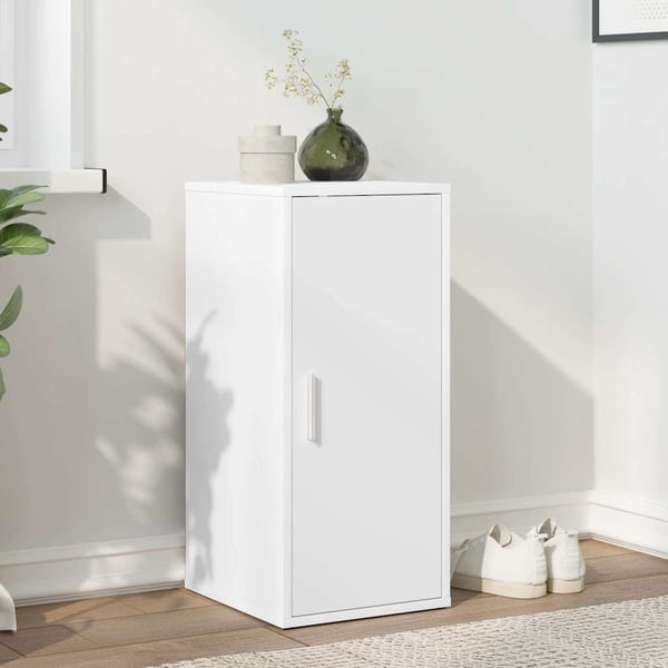 vidaXL Skoskap hvit 32x35x70 cm sponplate