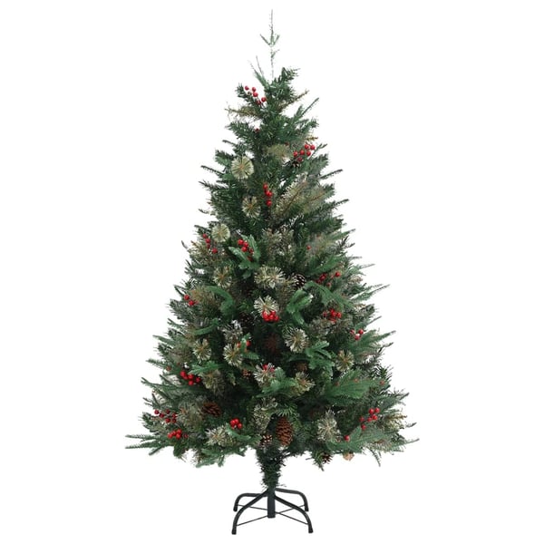 vidaXL Plastgran och kottar grön 150 cm PVC&PE