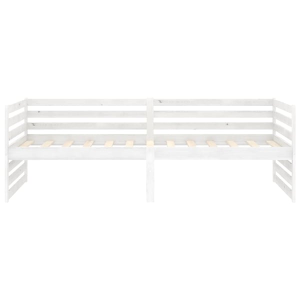 vidaXL daybed 90x200 cm massivt fyrretræ hvid