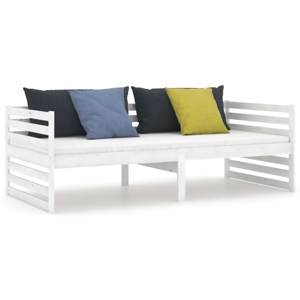 vidaXL daybed 90x200 cm massivt fyrretræ hvid