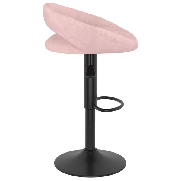vidaXL barstole 2 stk. fløjl pink