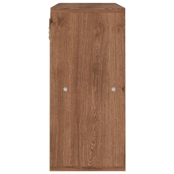 vidaXL bogreol 60x27,5x59,5 cm spånplade brun eg