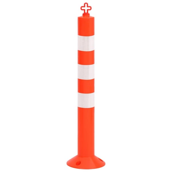 vidaXL danpæle 10 stk. med kæde 75 cm