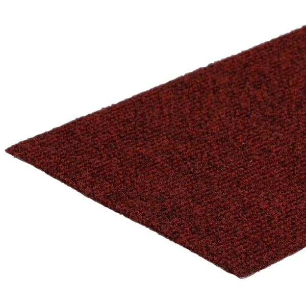 vidaXL selvklæbende trappemåtter 15 stk. 76x20 cm rektangulær rød