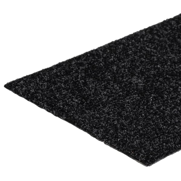 vidaXL Trappematter selvklebende 15 stk 76x20 cm svarte rektangulære