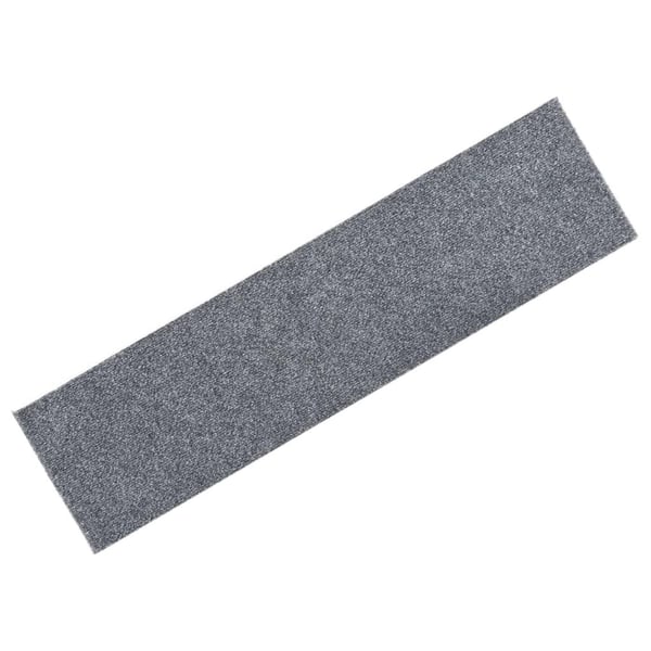 vidaXL selvklæbende trappemåtter 15 stk. 76x20 cm rektangulær lysegrå