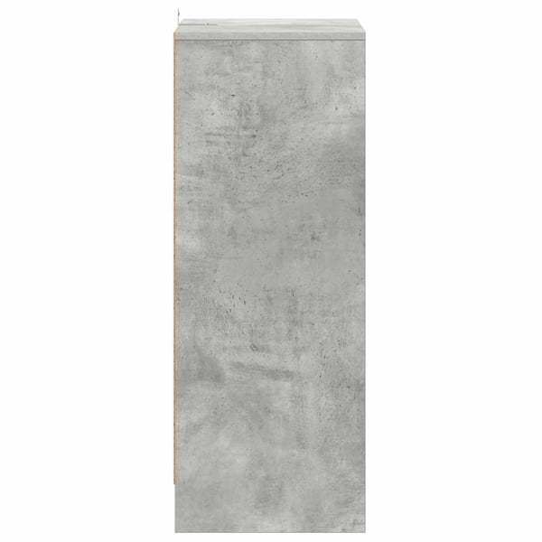 vidaXL Skoskap betonggrå 60x35x92 cm sponplate