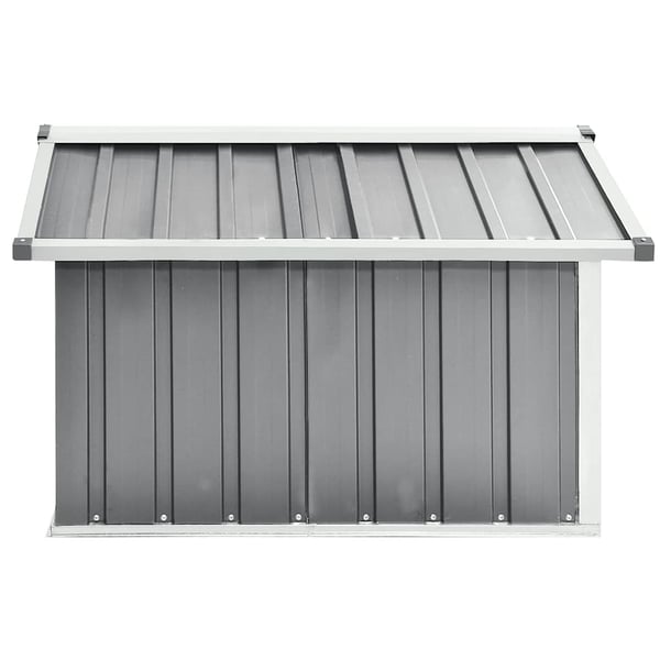 vidaXL Skjul för robotgräsklippare 92x97x63 cm galvaniserat stål grå