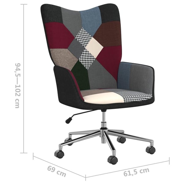 vidaXL Vilstol tyg lapptäcke
