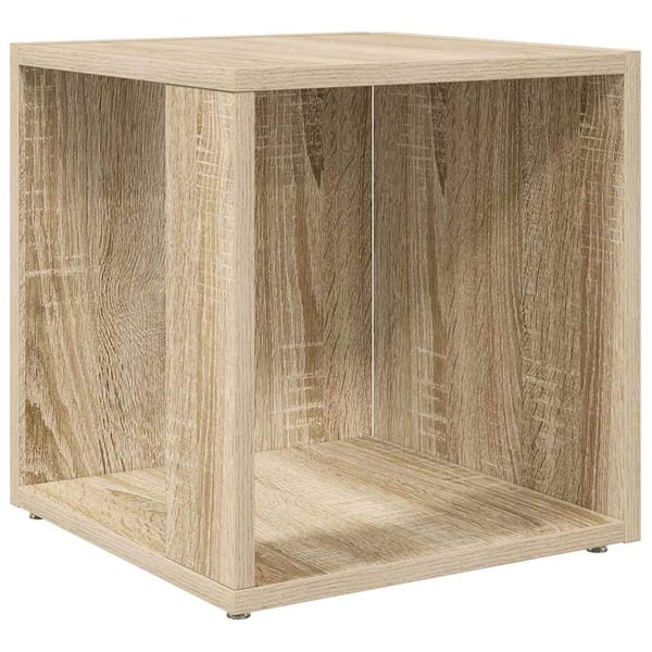 vidaXL sidebord 33x33x34,5 cm konstrueret træ sonoma-eg