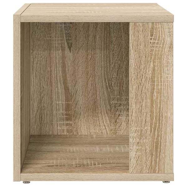vidaXL sidebord 33x33x34,5 cm konstrueret træ sonoma-eg
