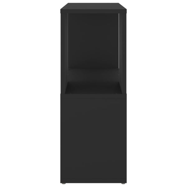 vidaXL Bokhylla svart 60x24x63 cm spånskiva