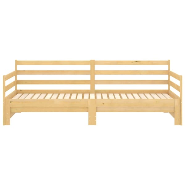 vidaXL daybed med udtræk 2x(90x200) cm massivt fyrretræ