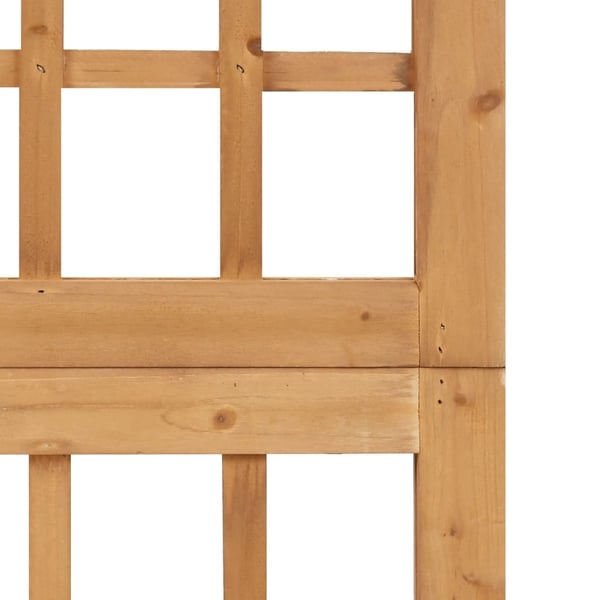 vidaXL Romdeler/espalier 6 paneler heltre gran 242,5x180 cm