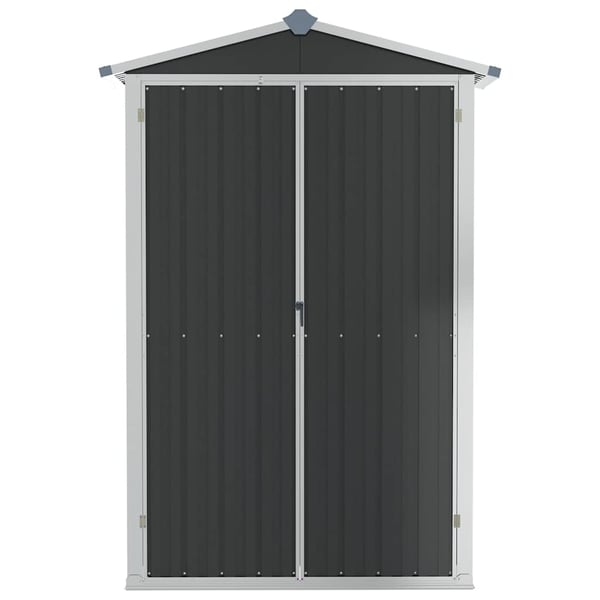 vidaXL haveskur 116x45x175 cm galvaniseret stål antracitgrå