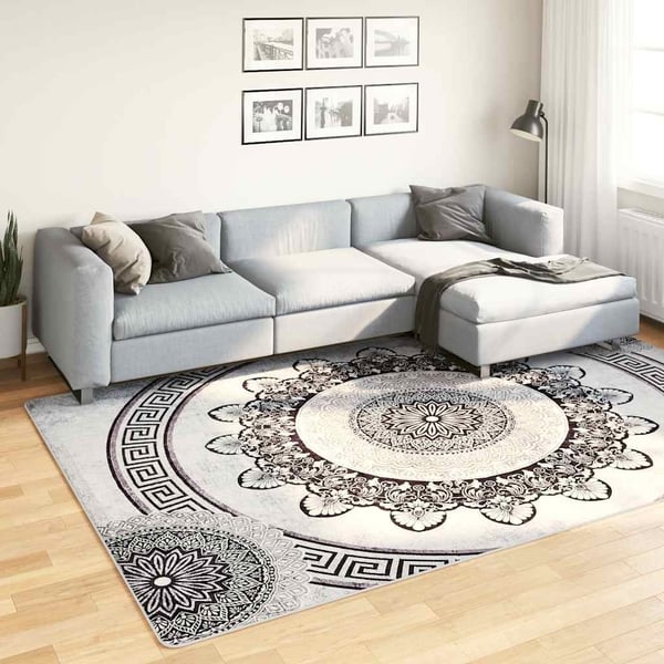 vidaXL Vaskbart teppe 190x300 cm flerfarget sklisikker