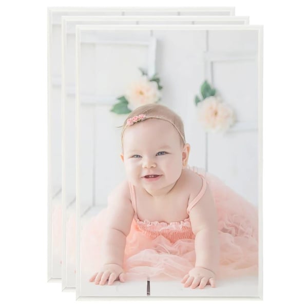vidaXL billedrammer 3 stk. til bord 21x29,7 cm MDF sølvfarvet
