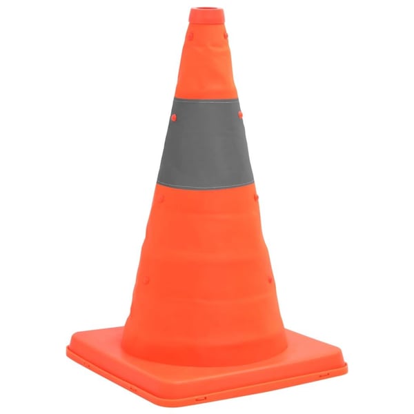 vidaXL Pop-up trafikkjegler 10 stk 42 cm