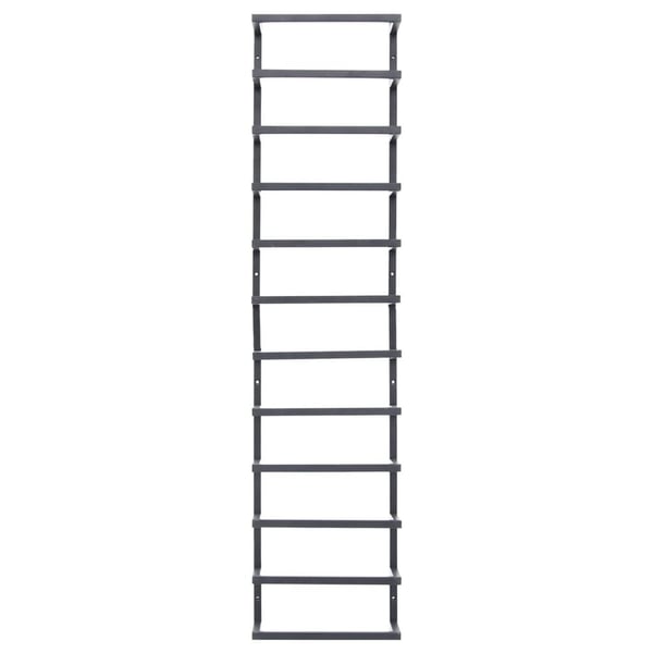 vidaXL håndklædeholder 24x12x96 cm stål sort