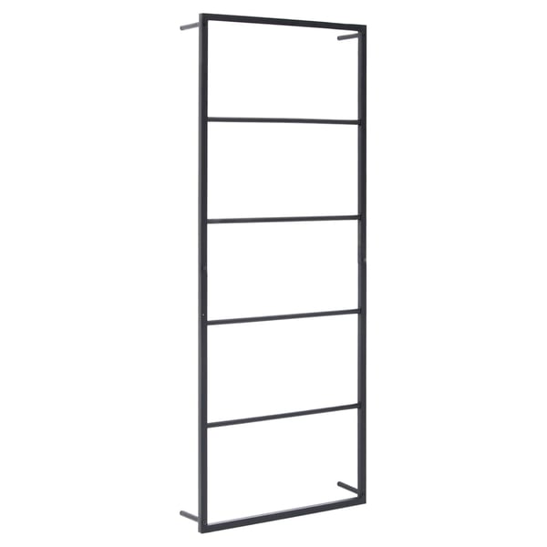 vidaXL Håndklestativ 45x10x115 cm stål svart