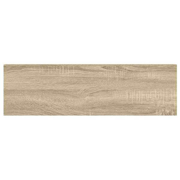 vidaXL væghylder 4 stk. 80x23,5x3,8 cm MDF egetræsfarve og hvid