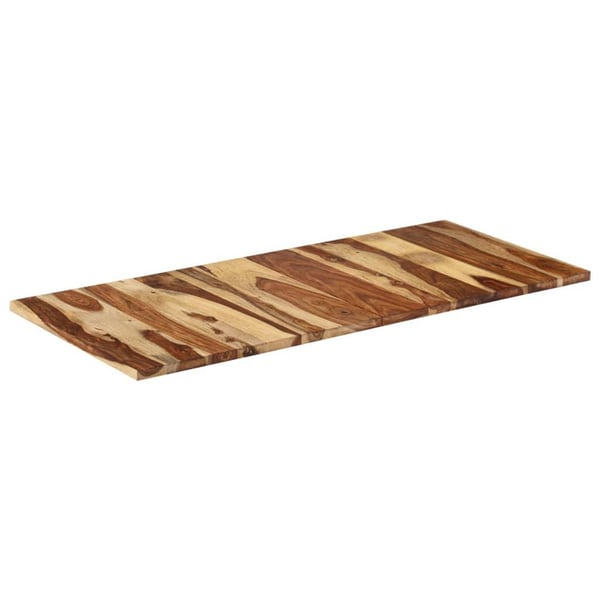 vidaXL bordplade 140x60x(2,5-2,7) cm massivt sheeshamtræ