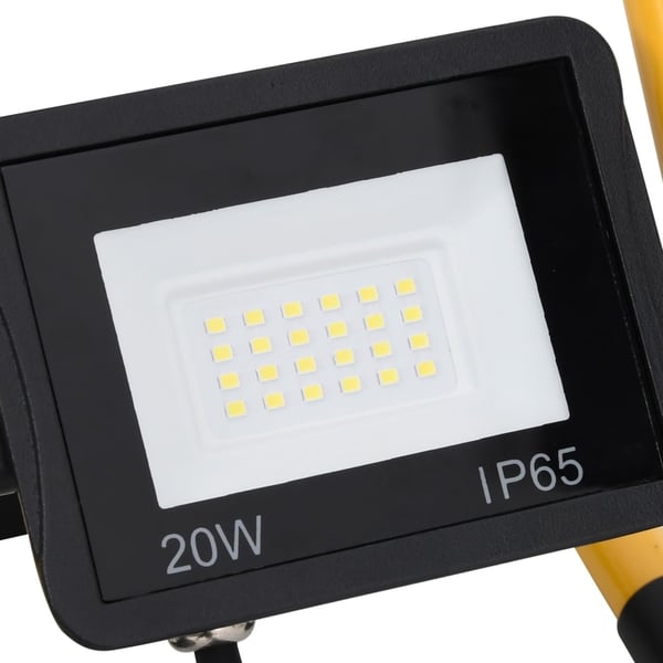 vidaXL LED-valonheitin kahvalla 20 W kylmä valkoinen